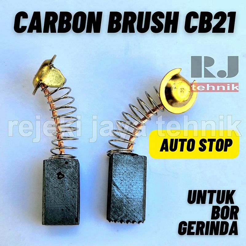 Carbon Brush CB21 Auto Stop Kul Spul Arang Mesin Bor Gerinda CB 21