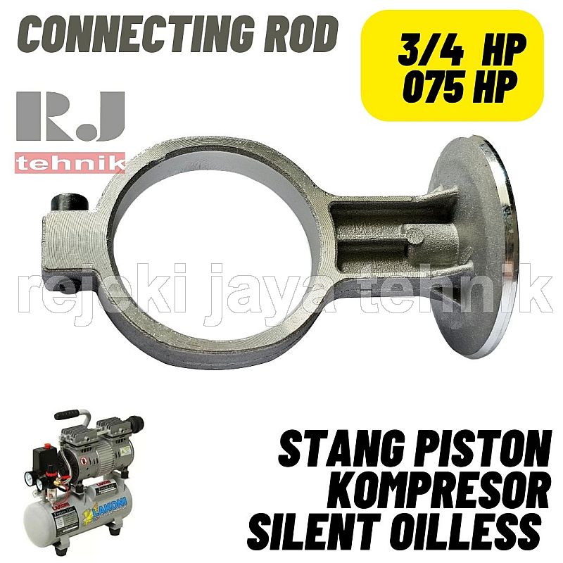 Stang Piston Seher Kompresor Silent Oilless Conrod Compressor 3/4HP 07HP Tanpa Oli